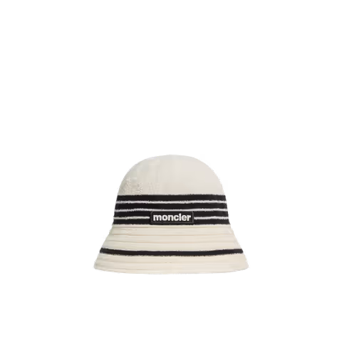 Striped Terry Cloth Bucket Hat