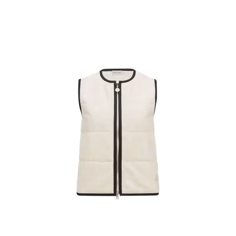 Terry Cloth Logo Jacquard Padded Gilet